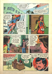 Aparición fantasmal en un cómic. Supergirl´70